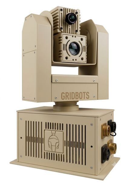 Gridbots Falcon stabilised gimbal - gyro stabilised optical platform pod