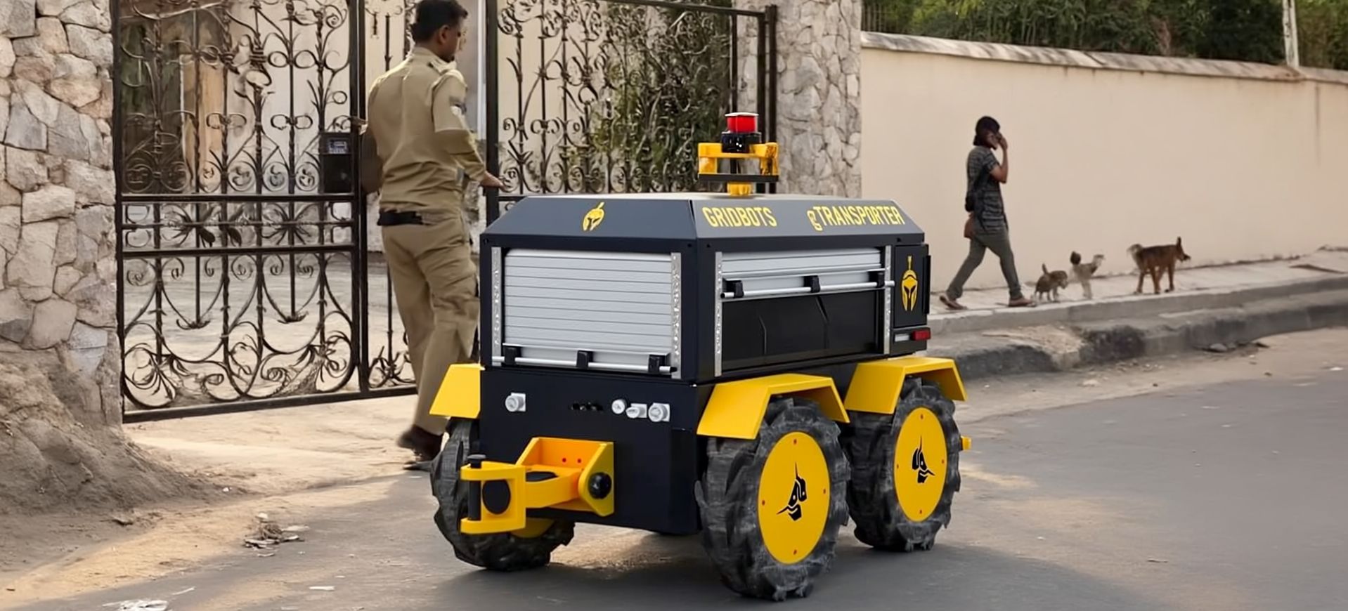 Gridbots gTransporter L4 Autonomous Outdoor Delivery Robot