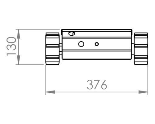 Humming Bird Throwbot side view technical drawing - Throwable Robot India