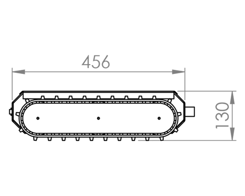 Humming Bird Throwable Robot top view engineering drawing